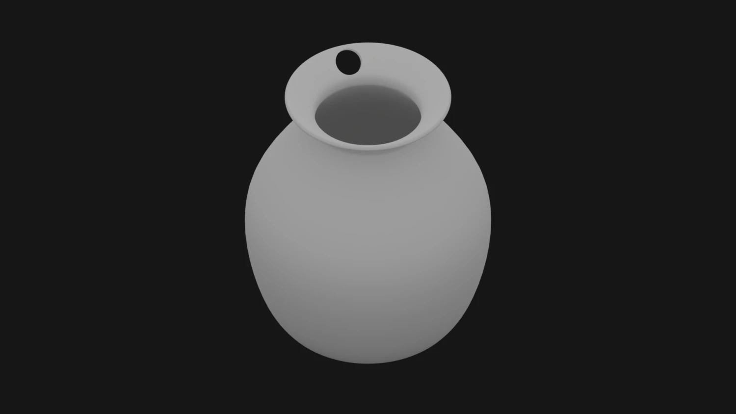 vase on a keychain 3D Model .c4d .max .obj .3ds .fbx .stl .blend 