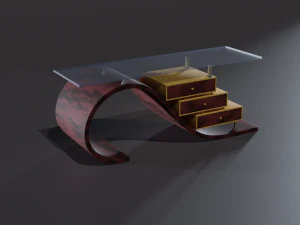 glass top table 3D Model