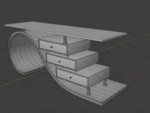 glass top table 3D Model
