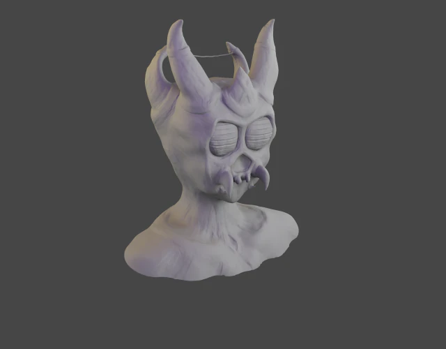 mostro simile a uno scarafaggio cornuto Modello 3D .c4d .max .obj .3ds .fbx .stl .blend