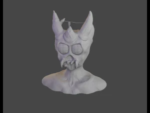 mostro simile a uno scarafaggio cornuto Modello 3D