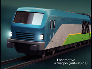 train Modelo 3D