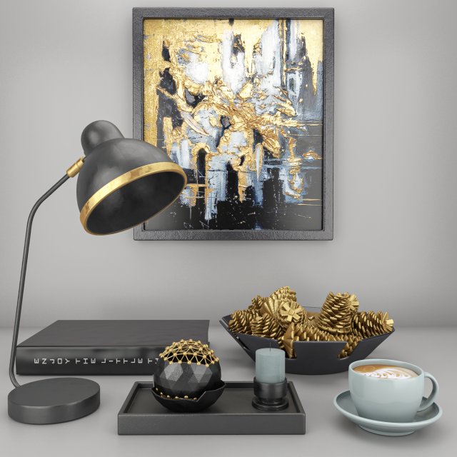 decorative set Modèle 3D .c4d .max .obj .3ds .fbx .stl .blend 