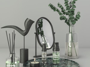 modern decorative set 3D Model