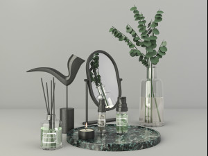 modern decorative set Model 3D