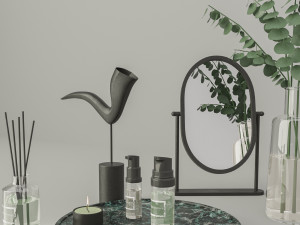 modern decorative set Model 3D