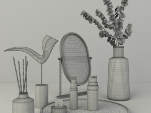 modern decorative set Model 3D