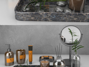bathroom accessories 3D Model