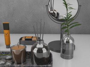 bathroom accessories 3D Model
