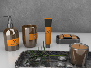 bathroom accessories 3D Model