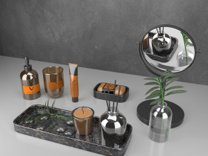 bathroom accessories 3D Model
