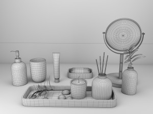 bathroom accessories 3D Model