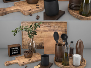 kitchen decor set 3D Model