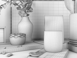 kitchen decor set 3D Модель