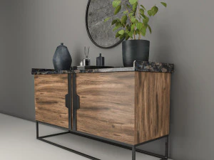 composi&ccedil;&atilde;o de m&oacute;veis com conjunto de decora&ccedil;&atilde;o Modelo 3D