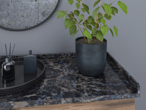 furniture composition with decor set 3Dモデル