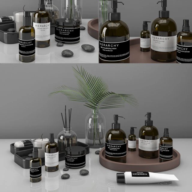 conjunto de decoração de banheiro Modelo 3D .c4d .max .obj .3ds .fbx .stl .blend