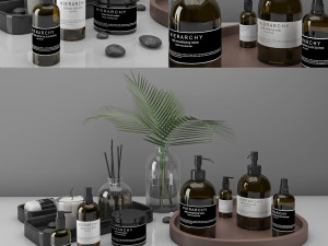bathroom decor set 3D-Modell