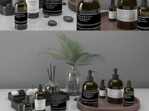 conjunto de decoração de banheiro Modelo 3D