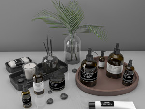 bathroom decor set 3D Modell