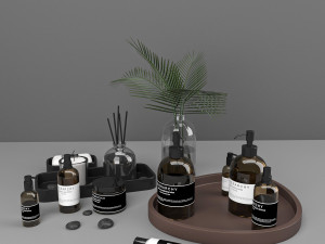 bathroom decor set 3D Modell