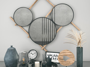 decorative set Model 3D