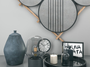 decorative set Model 3D