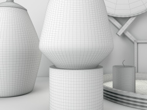 decorative set Model 3D