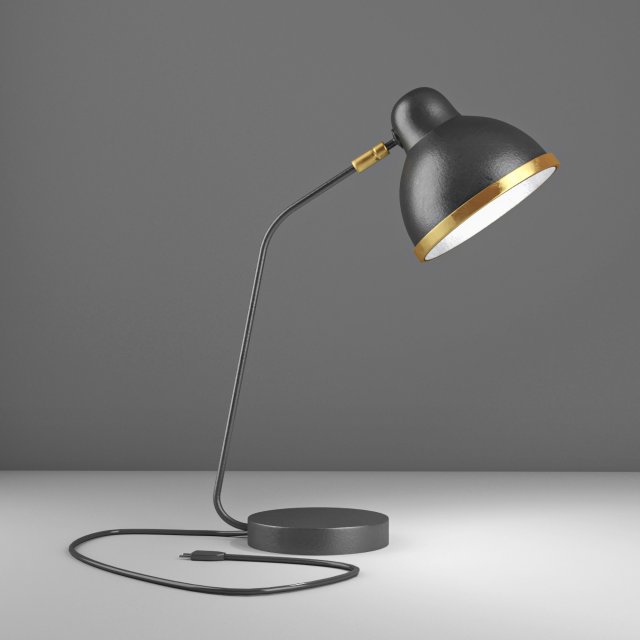 black desk lamp 3D Model .c4d .max .obj .3ds .fbx .stl .blend 