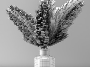 pampas grass 3D मॉडल