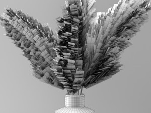 pampas grass 3D मॉडल