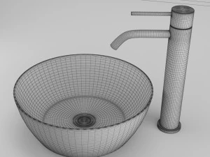 욕실 세면대 3D 모델