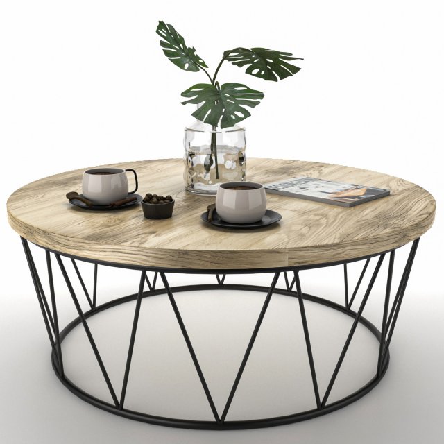 coffee table 3Dモデル .c4d .max .obj .3ds .fbx .stl .blend 
