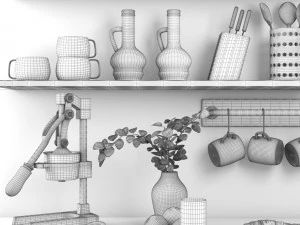 conjunto de cozinha 7 Modelo 3D
