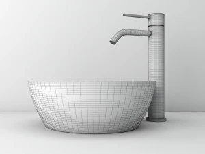 modern bathroom sink 3D Model