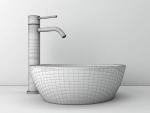 modern bathroom sink 3D Model