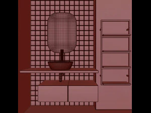 bathroom set 7 3D Model