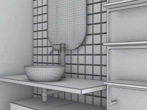bathroom set 7 3D Model