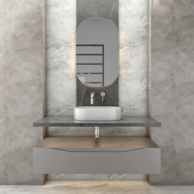 bathroom set 12 3D Model .c4d .max .obj .3ds .fbx .stl .blend 