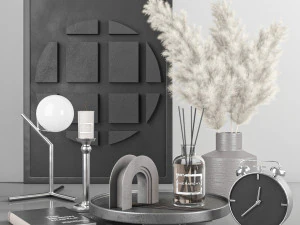 装饰套装与潘帕斯 4 3D 模型