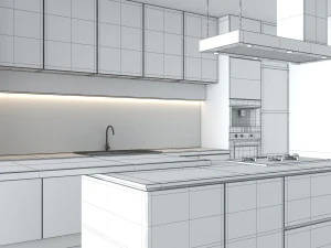 conjunto de cozinha 20 Modelo 3D