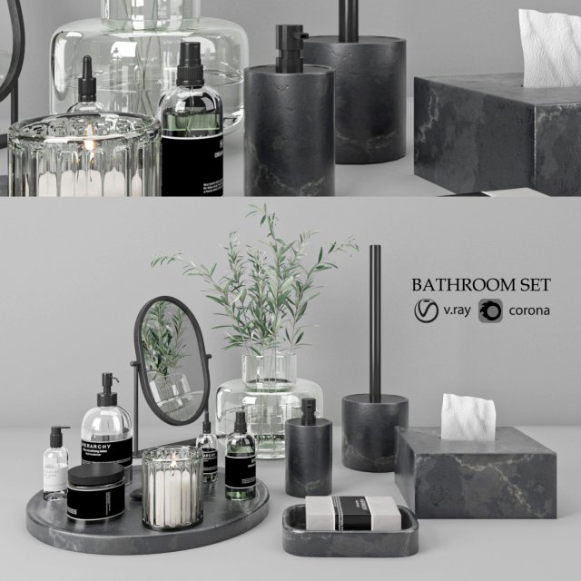 bathroom set 20 3D-Modell .c4d .max .obj .3ds .fbx .stl .blend 