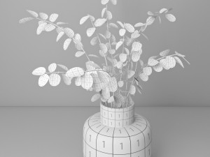 lunaria bouquet 9 3D Model