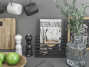 modern kitchen set 15 3D Model