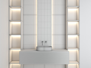 bathroom set 19 3D 모델