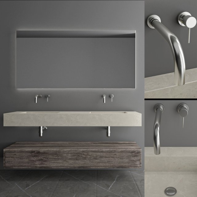 bathroom set 21 Modelo 3D .c4d .max .obj .3ds .fbx .stl .blend 