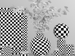 decorative set with lunaria Modèle 3D
