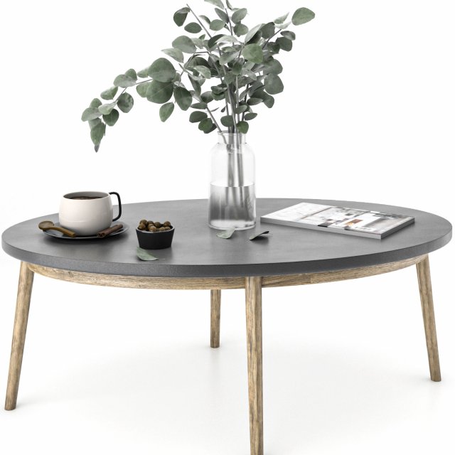 coffe table set 4 Modelo 3D .c4d .max .obj .3ds .fbx .stl .blend 