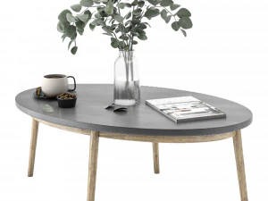 coffe table set 4 3D Model