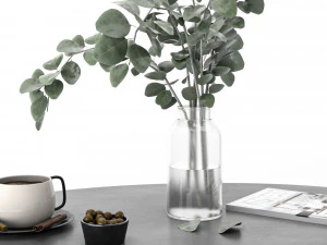 coffe table set 4 3D Model